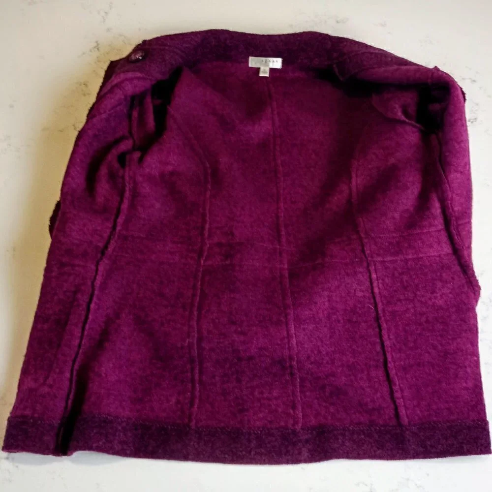 Kenar Double-Breasted Wool Blend Cardigan